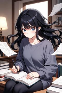 ノートにメモを取りながらシャワーヘッドの情報を整理している女性