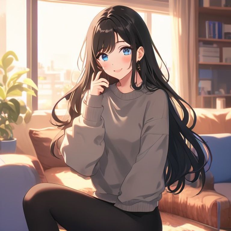 質問に答える女性